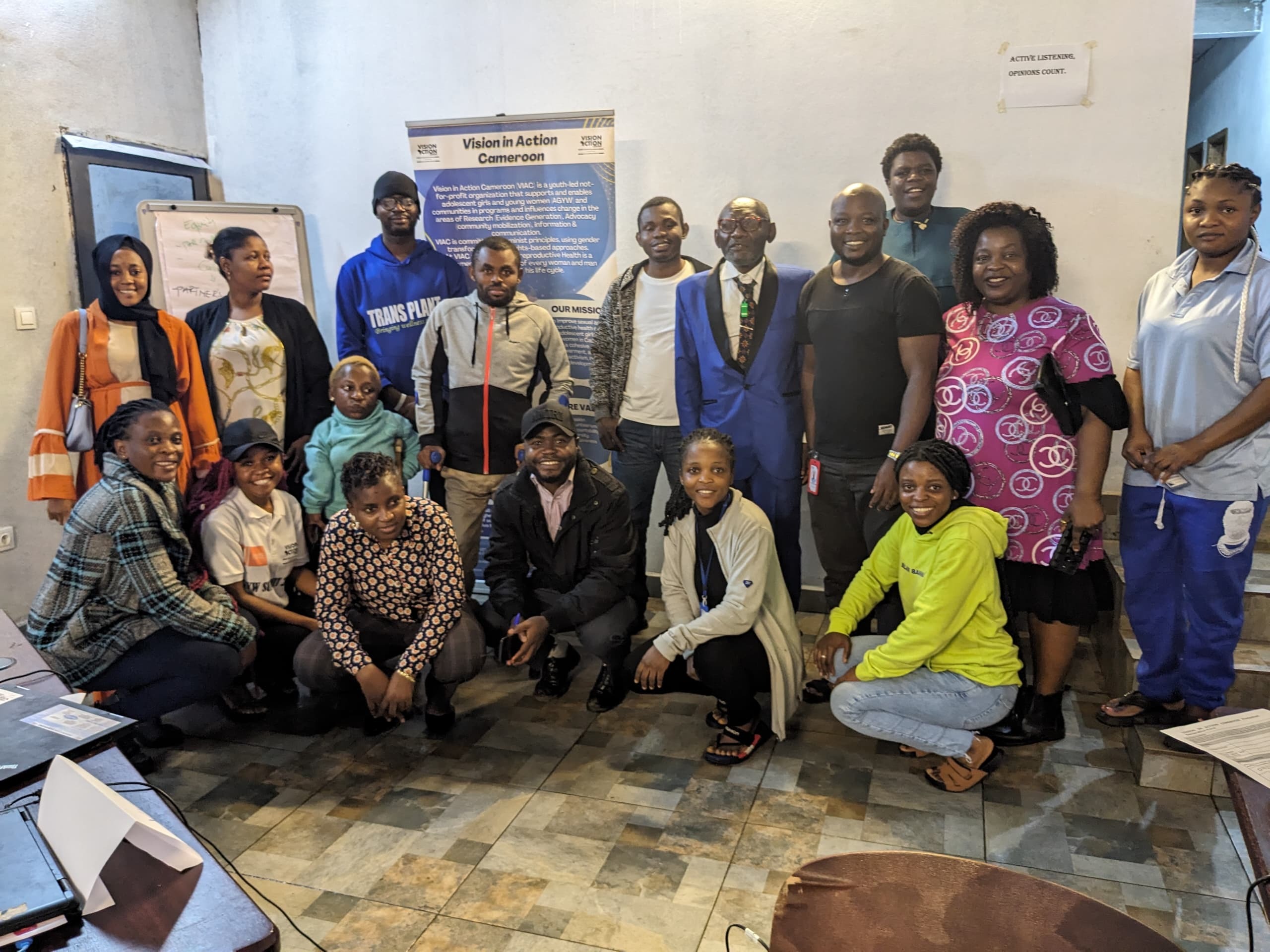 Participants and VIAC Staff in a group photo after training