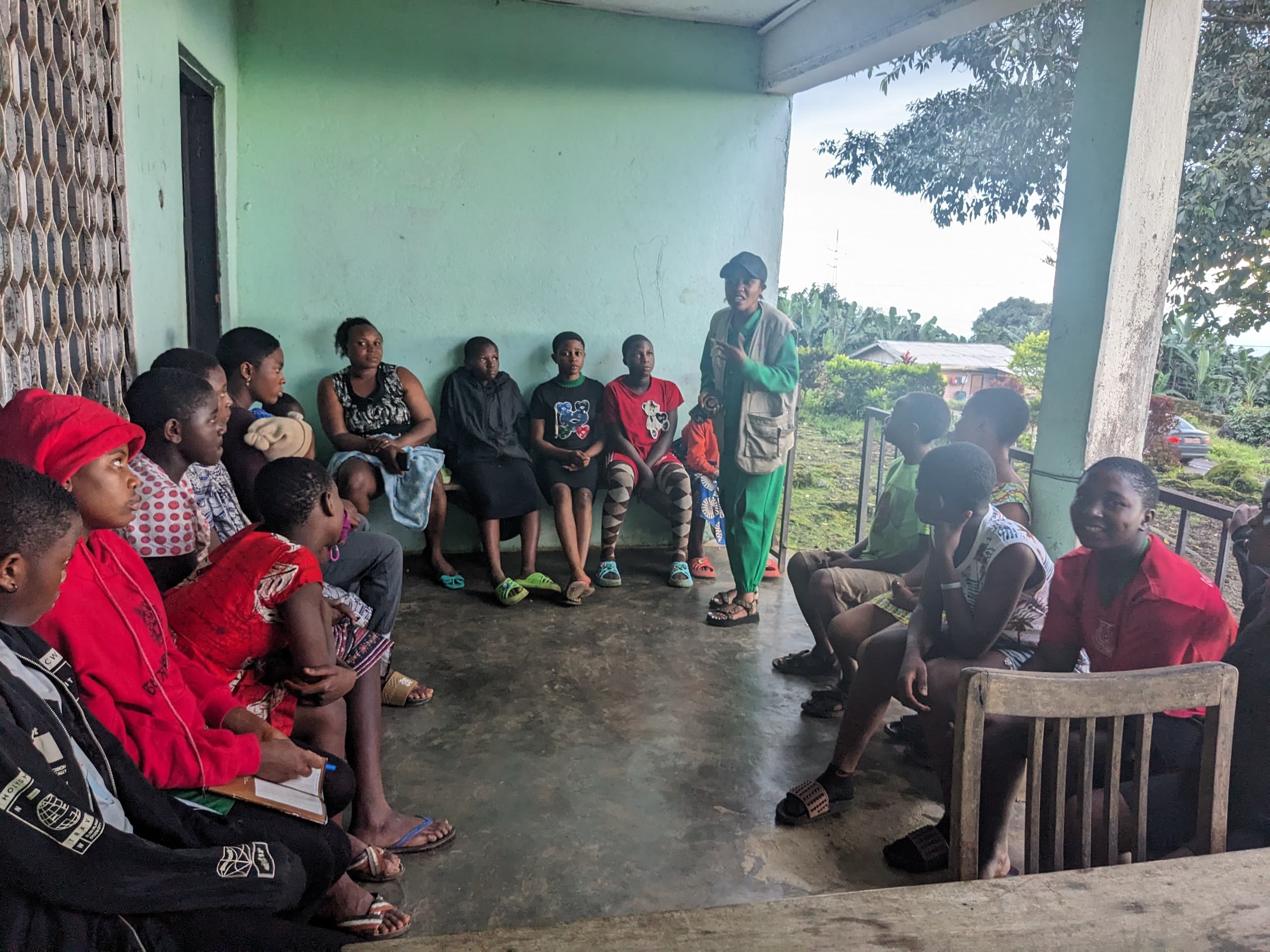 Participants paying attention to lessons during session